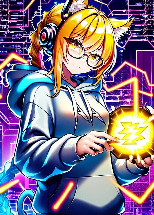 Inviting cute anime blonde hoodie blonde cyberpu  1403553468  4uufp5vd76kz  sd dreamlike anime 1 0  dreamlike art